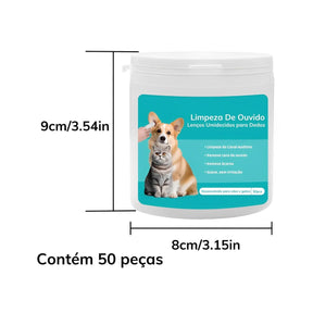 Lenços Umedecidos Para Limpeza de Ouvidos, Pets - Select