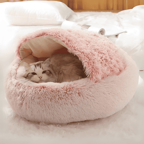 Cama de Pelúcia Com Capuz Para Gatos - Select